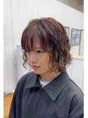 くしゃっと海外風ボブスタイル