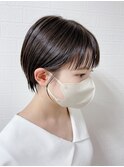 耳掛けショート/マッシュショートカット