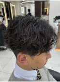 波巻きパーマ