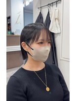 ビュー フクオカ(VIEW FUKUOKA)&nbsp;縮毛矯正でお悩み解決 切りっぱなしボブ