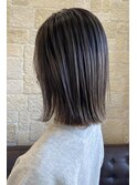 切りっぱなしボブ×ハイライト【東川口 美容室】