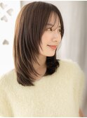姫カットレイヤー透け感エアストレートTc2戸頭20代30代40代