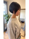 丸みショート小顔ナチュラル20代30代40代大人可愛いアッシュ
