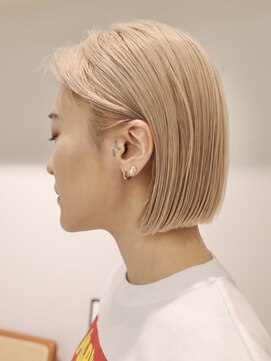 ミーム 原宿 表参道(meme) !ダブルカラーハイトーンケアブリーチデザインカラー派手髪#原宿