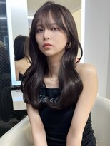 アイトーキョーエス 渋谷(AI TOKYO S)&nbsp;オリーブグレージュ透明感カラーブリーチなしダブルカラー前髪