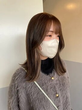 バショ(ba sho) グレージュ/インナーカラー/くすみベージュ