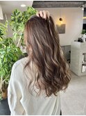 ナチュラルハイライト　ブラウン