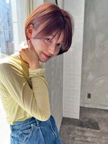ロア ヘアーコーディネート 四条烏丸店(LoRE hair coordinate)&nbsp;ナチュラルボブ前髪あり30代40代50代ショートボブウルフカット