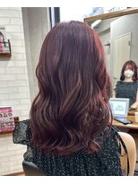 ビス フルール 日暮里店(Vis fleur)&nbsp;セミロング/チェリーレッドからー