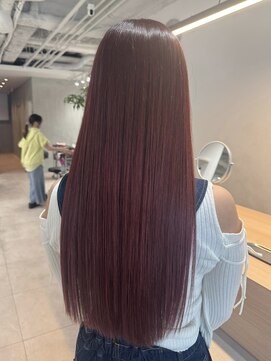 カエラ バイ アメリ(kaela by ameri) 【kaela satomi】ピンクカラー＆艶々ロングヘア