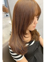 ネウィ 宮崎店(newi)&nbsp;軽やかレイヤーカット×透明感ベージュカラー