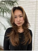 レイヤーカット/ハイライトカラー/髪質改善カラー