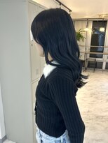 ヴィア 京都烏丸(Via)&nbsp;髪質改善/レイヤーカット/ブルーブラック/ダブルカラー