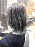 大人ガーリー/ダークアッシュ/似合わせカット/ミディアムレイヤ