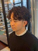 ヘアーアンドエステ ハラダ 滝ノ水店(Hair&Esthe Harada)&nbsp;メンズ/ルーズパーマ/センターパート