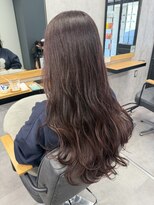 クラン 岡本(Chlan)&nbsp;波巻きロング　ピンクベージュ