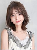 美髪デジタルパーマダークブルーワンホンレイヤーワンカール