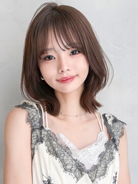 アグノス 青山(Agnos) 美髪デジタルパーマダークブルーワンホンレイヤーワンカール