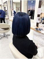 シルエット 美容室&nbsp;八戸ダブルカラー　アッシュカラー　ボブ