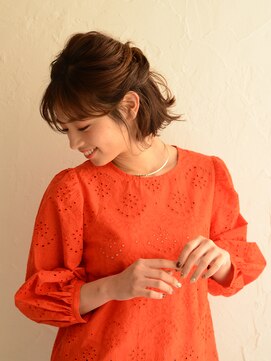 アース 八戸店(HAIR & MAKE EARTH) ボブでも簡単♪お手軽ハーフアップ