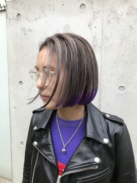 チクロヘアー(Ticro hair) 【チクロヘアー大石】テールカラーパープル