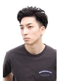 ビジネスくせ毛風パーマソフトツーブロック#m