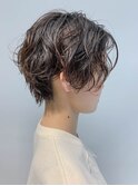 short(ハンサムショート、カジュアルパーマ、クセ毛パーマ)