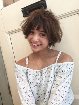 サロンドミルク 溝の口店(salon de MiLK) 簡単スタイリングで可愛く仕上がるニュアンスカールショート