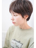 ネオリーブ チロル 横浜西口店(Neolive CiroL.)&nbsp;横顔スッキリ　束感　毛流れ　ワンサイドショート