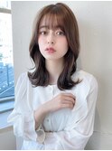 eri ヨシンモリ エギョモリ 韓国ヘアシースルーバングミディアム