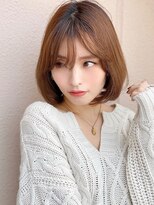 アグ ヘアー ソアー 伊勢崎2号店(Agu hair soar)&nbsp;《Agu hair》色っぽかわいいワンカールボブ