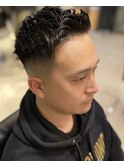 サイドグラデーションフェードカットスリークショート