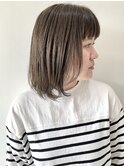 【FOLK】小顔 厚めバング イメチェン &nbsp;アッシュベージュ♪
