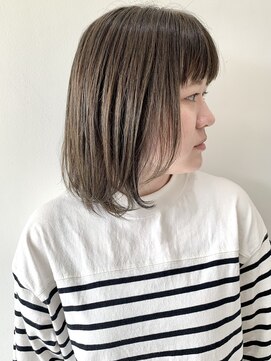 フォーク FOLK 【FOLK】小顔 厚めバング イメチェン  アッシュベージュ♪