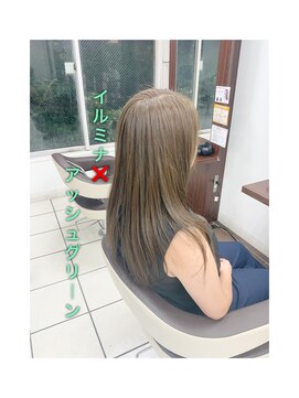 グリーン レーベル 川崎店(Green label) イルミナ×アッシュグリーン