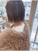 あごライン★ストレート切りっぱなしボブ