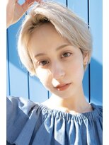 ロンドルーチェ 心斎橋(Lond luce)&nbsp;ダークアッシュ/ミディアムレイヤーカット［髪質改善/縮毛矯正］