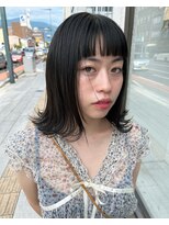 シーク(seek)&nbsp;【seek菜月】dark greenオン眉ストレート【長野 松本】