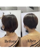 カミケン 方木田店(kamiken.)&nbsp;大人こなれ感＊ショコラショートボブ【カミケン方木田店】