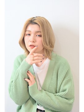 アーティクル(Article) 【Article二子玉川】ハイトーン外ハネミディアム