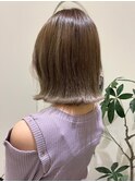 髪質改善＊大人ガーリーアッシュベージュ＊美髪【Zina 難波】
