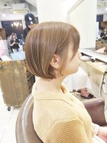 ネオリーブアイム 横浜西口店(Neolive aim)&nbsp;20代～40代小顔ショートボブアッシュブラウン耳掛け6