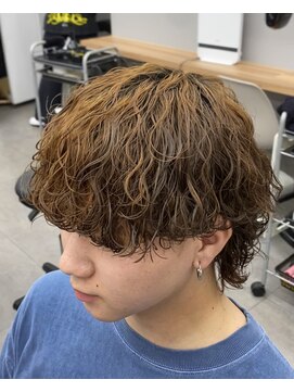 オムデュー(HOMME DEUX) 【KAITO】波巻きクリームパーマ！