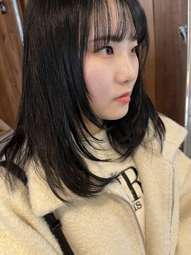 アヴァンス 天王寺店(AVANCE.) レイヤーカット×ブルーブラック