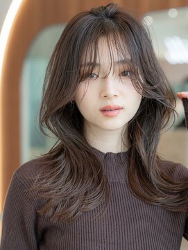 イオ 本厚木(io) 韓国レイヤーくびれハイライトフルバング似合わせカット