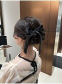 お呼ばれヘアセット◎綺麗めアップヘア♪
