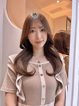 ロンドシェリ 仙台(Lond Cheri) 韓国くびれヘア×シアーカラー エアリーカール 顔周り 仙台