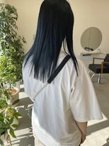モンテヘアー(monte hair)&nbsp;blue black×ロング