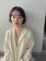 アム(amu)&nbsp;ボブパーマ/パーマボブ/ミニボブ/ゆるめパーマ/前髪パーマ