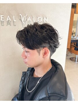 ジールサロン 学園の森店(ZEALSALON) センターパート×フェザーパーマ
